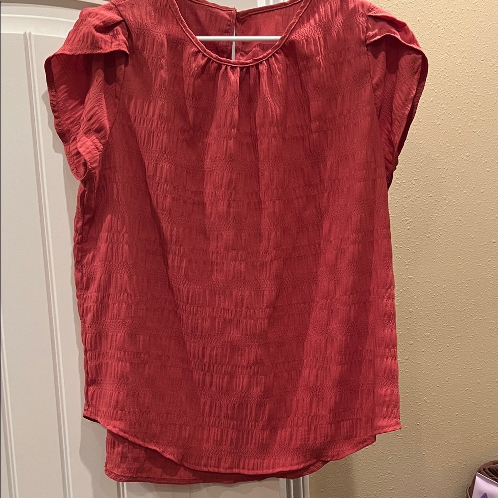Elegant Red Women's Blouse